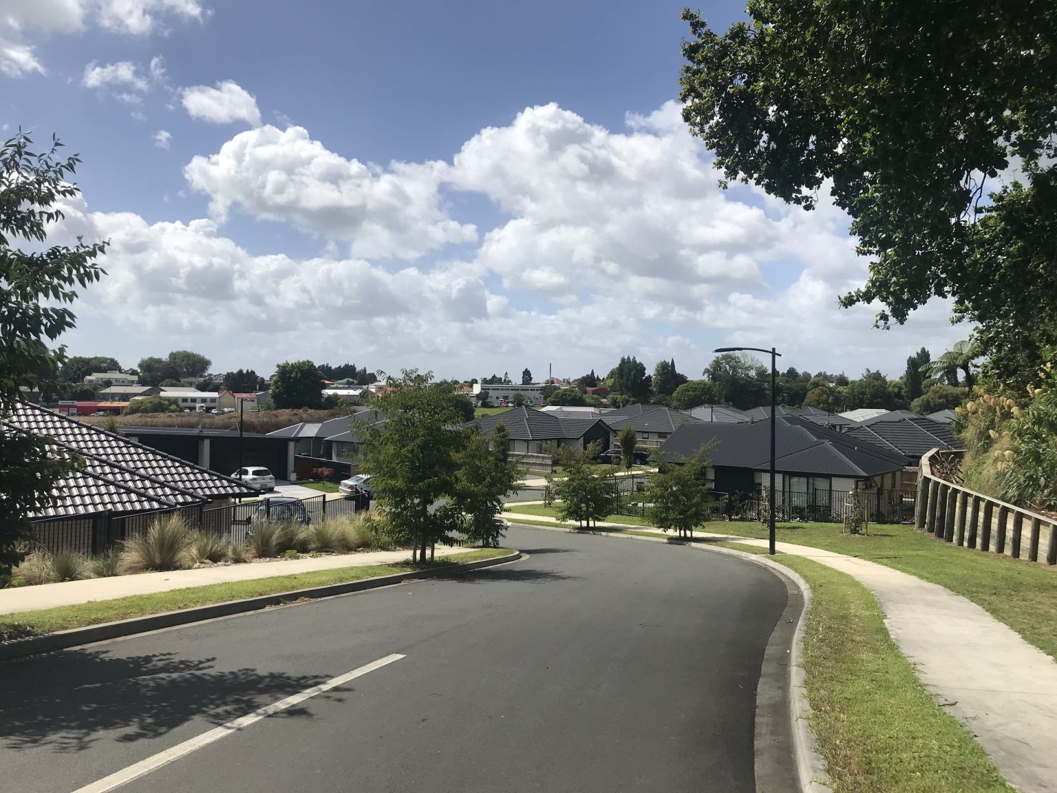 A residential street in Katikati, Western Bay of Plenty
