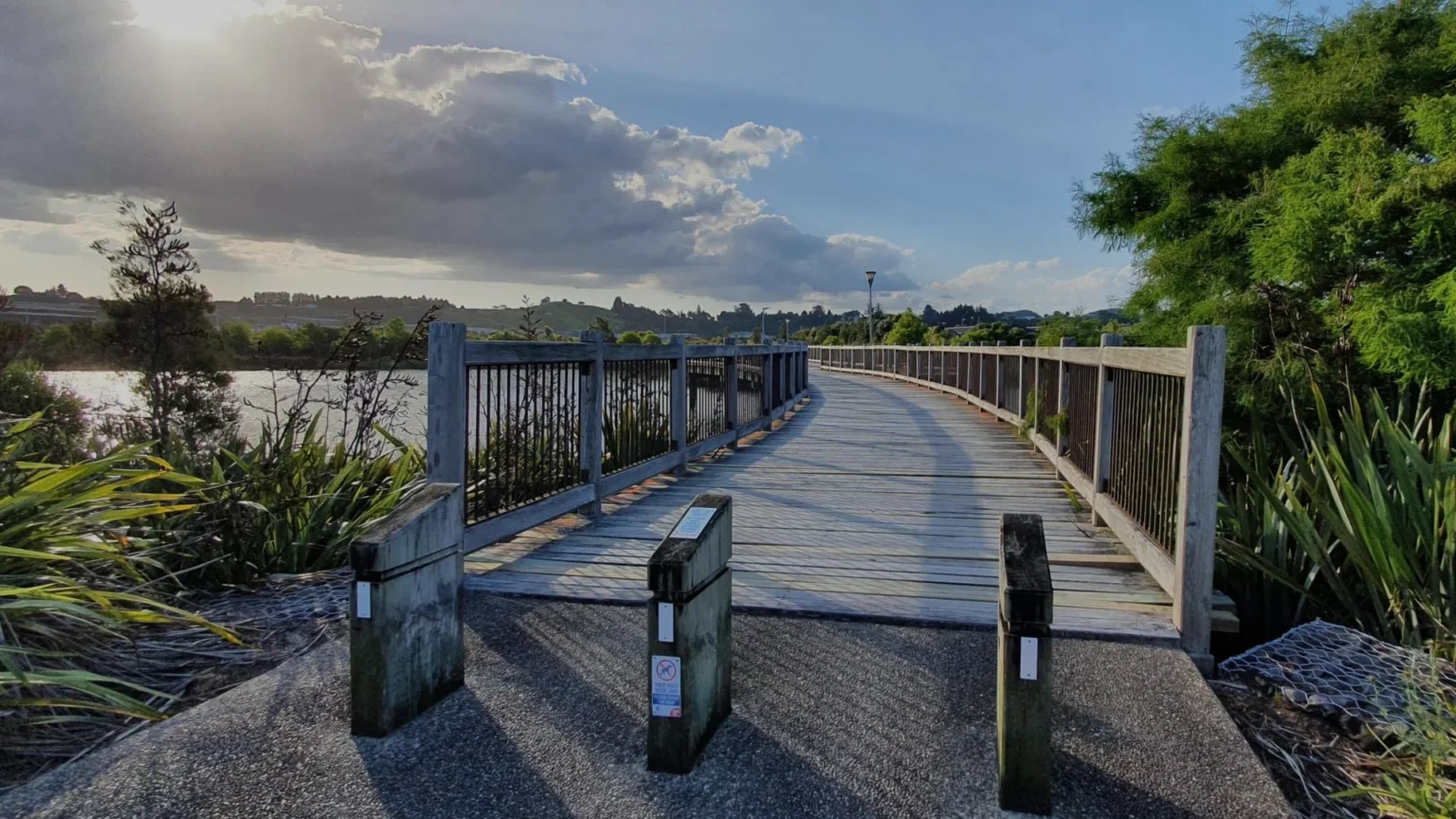 Waterfront walkway in Tauranga, Bay of Plenty
