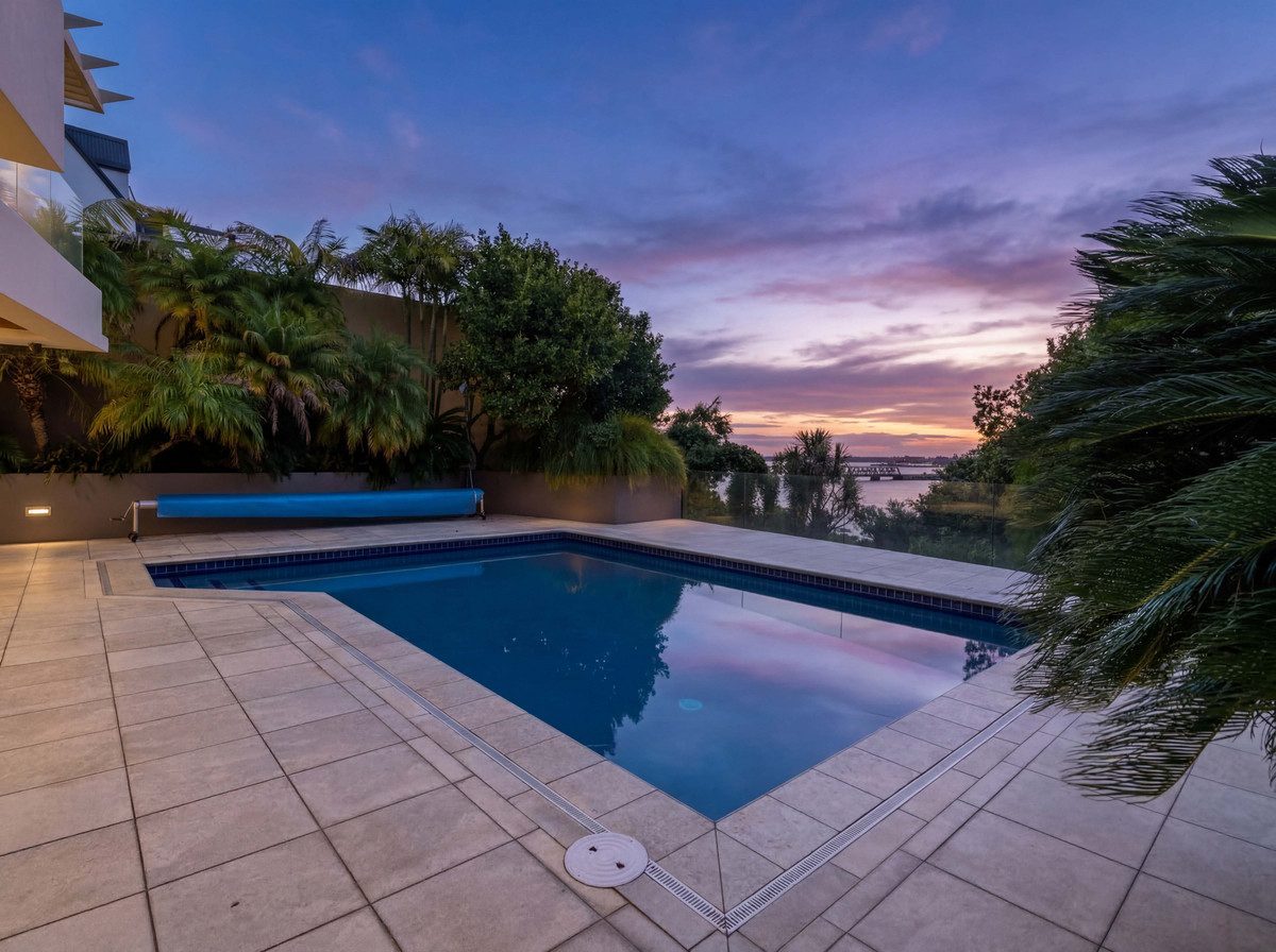 Property - Pool At Night   Evans Property Management - Evans Property Management
